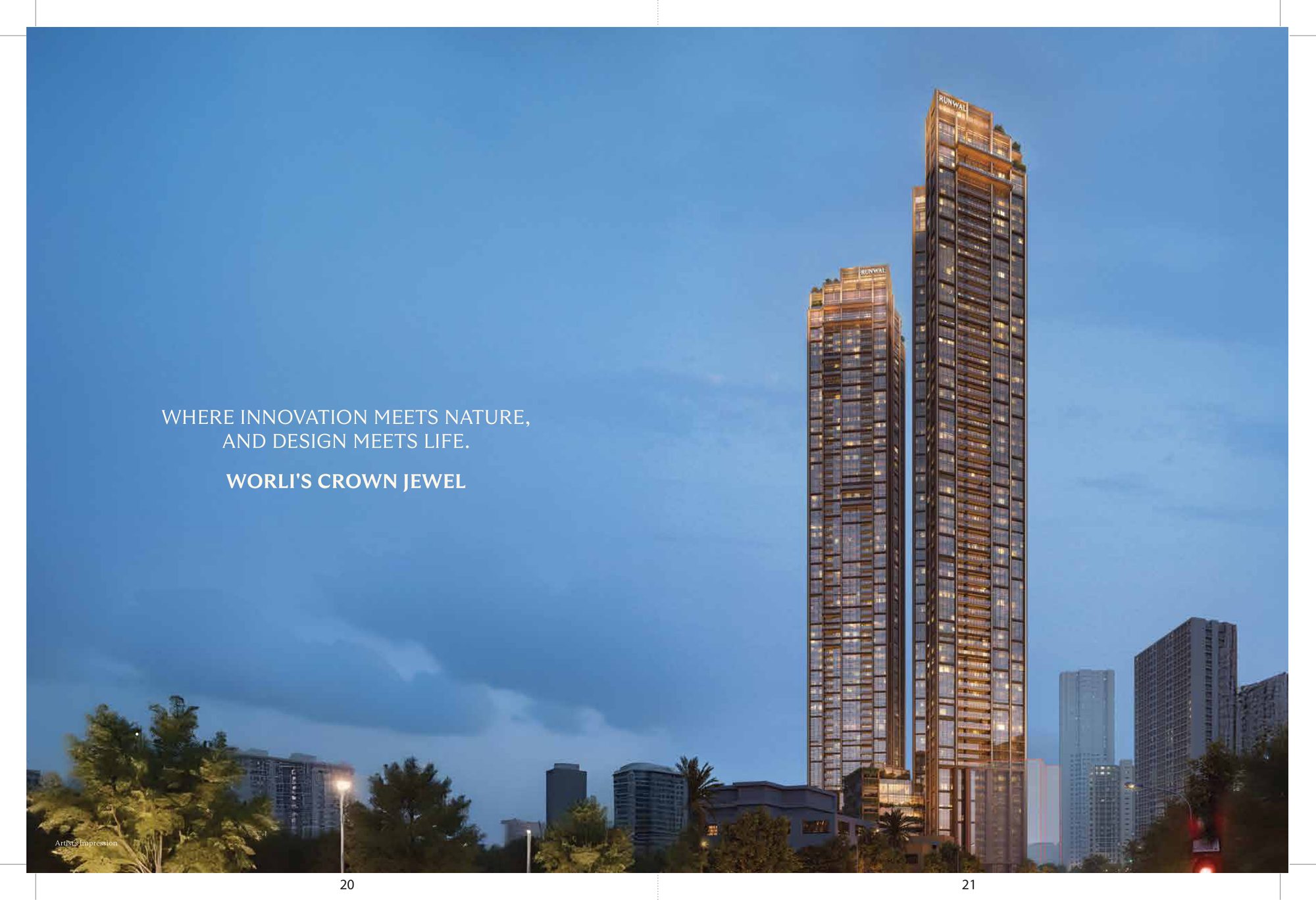 Night artist’s impression of Runwal Raaya